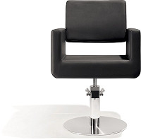  Sibel Felicitas Fauteuil de Coiffure Noir / Base Pied Rond 