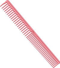 JRL J306 Long Round Tooth Comb 9" Rose