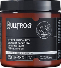 Bullfrog Shaving Cream Secret Potion N.3 "Refreshing" 250 ml