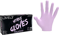 L3VEL3 Gants en nitrile L Lavande Perle