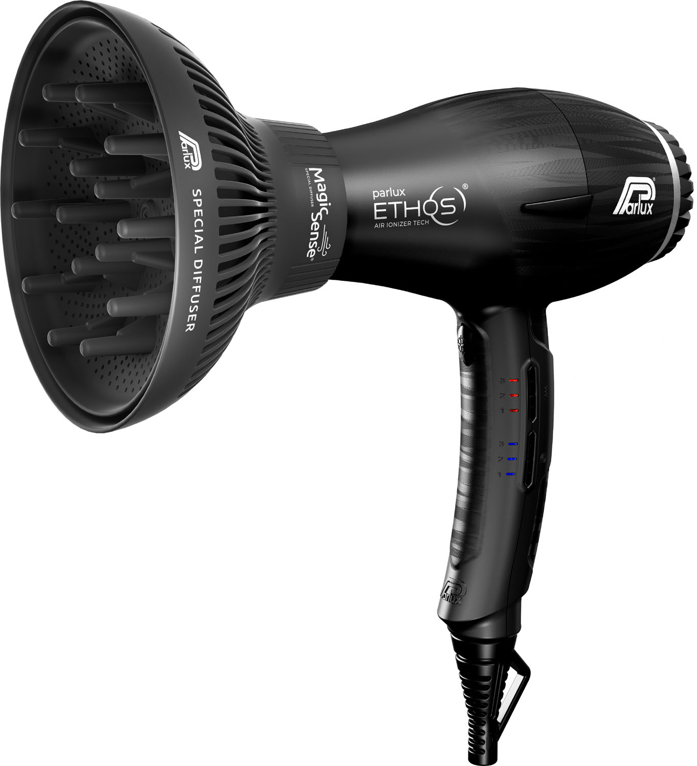  Parlux Ethos Noir avec softstyler "Magic Sense" 