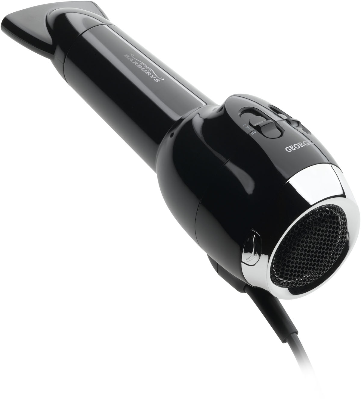  Barburys George S&egrave;che-Cheveux pour Barbier DC 2000W / Noir-Chrome 