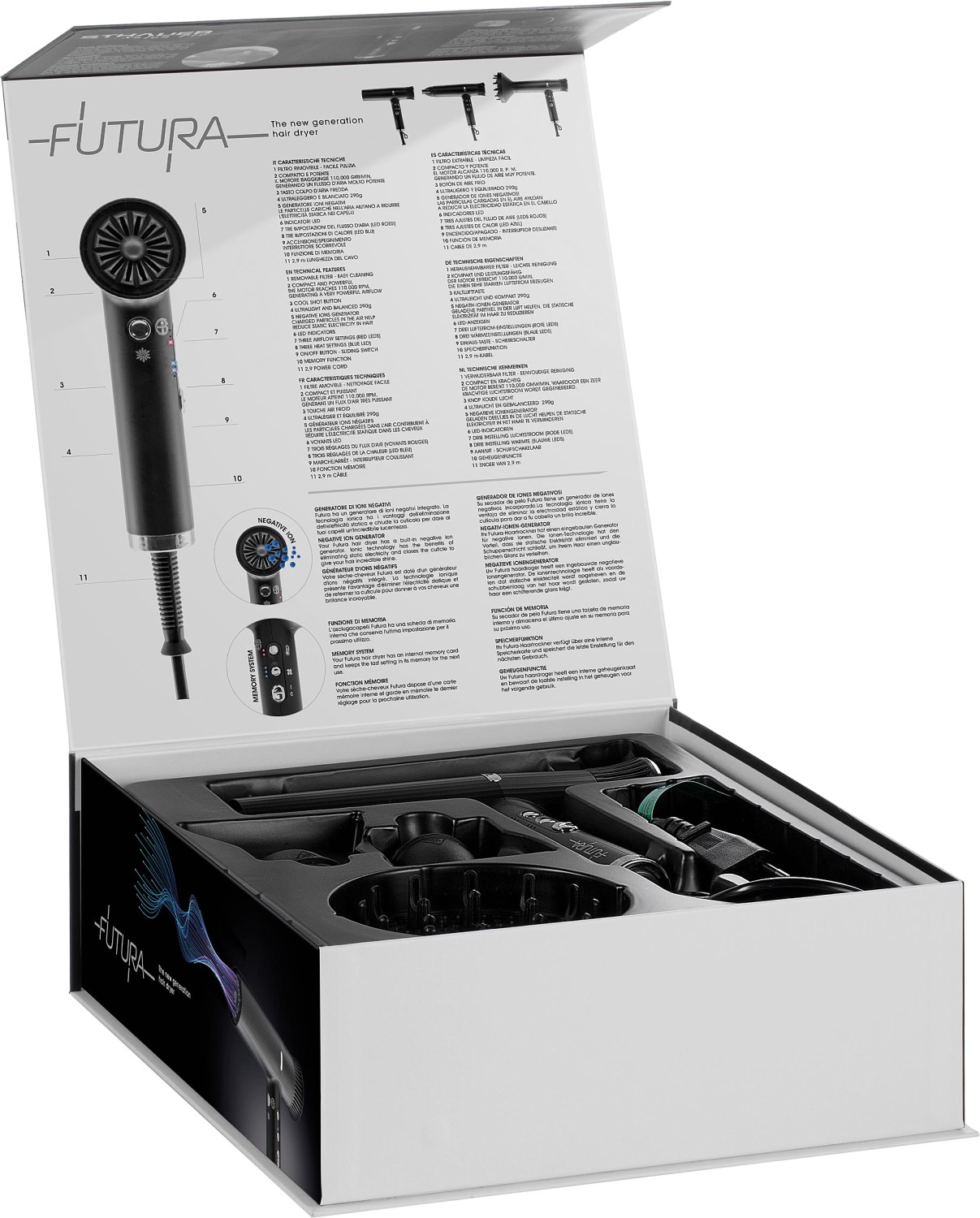  XanitaliaPro Futura S&egrave;che-cheveux professionnel 