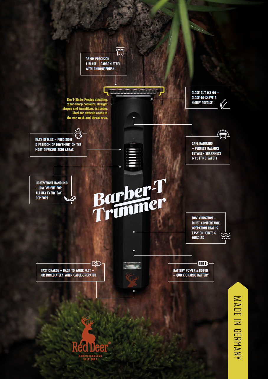  Red Deer Barber-T Trimmer 