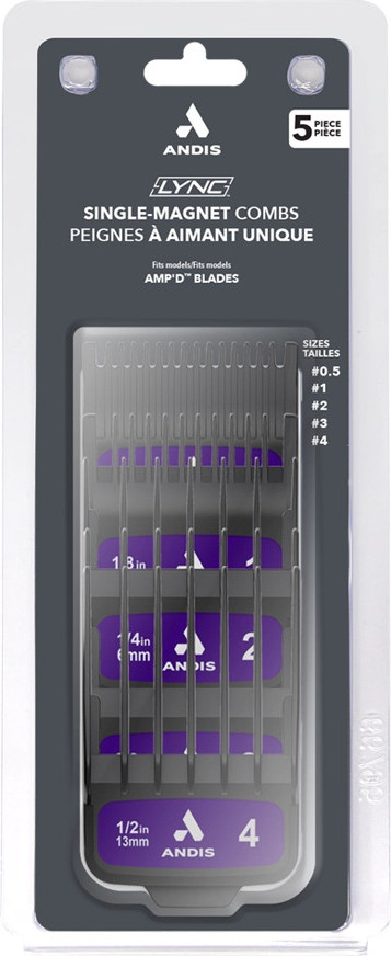  Andis AMP'D Magnetic Comb Set 