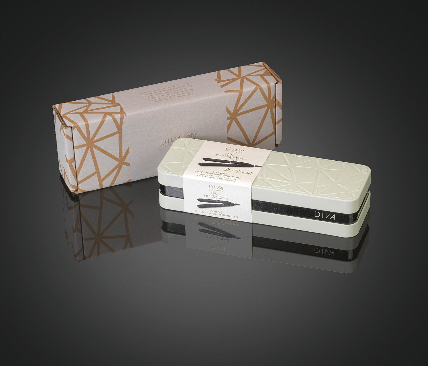  Diva Pro Styling Precious Metals Straightener Titanium 