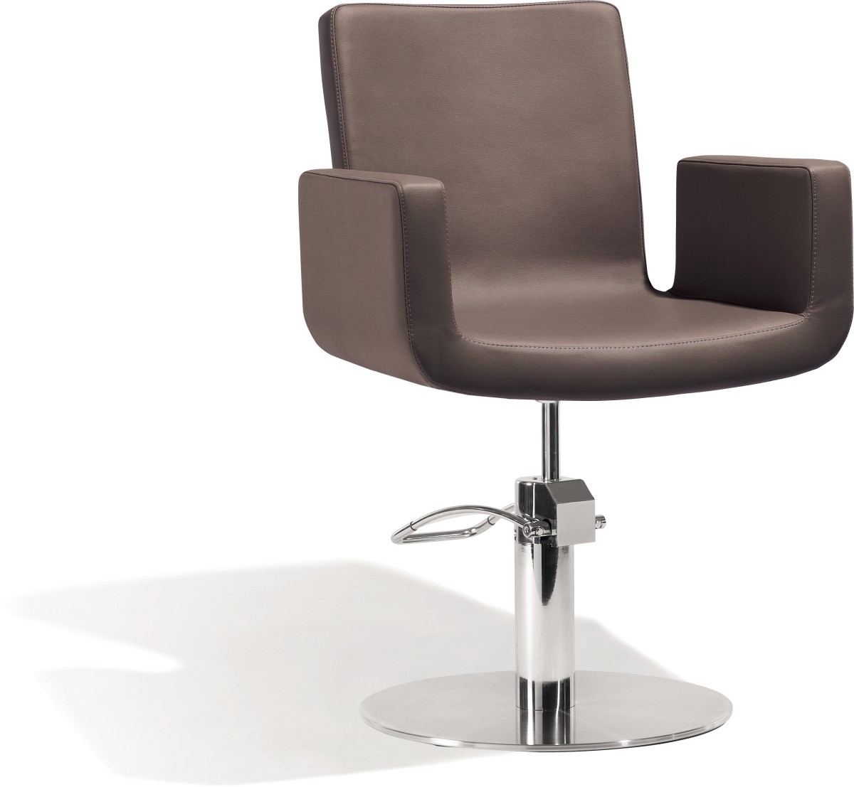  Sibel Attractio Fauteuil de Coiffure Brun / Base Pied Rond 