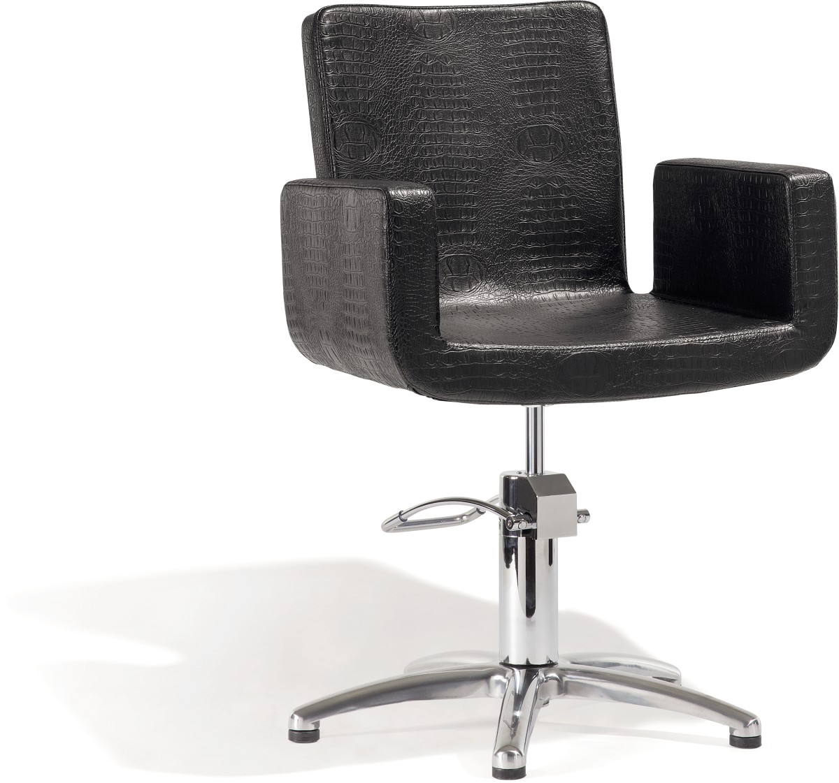  Sibel Attractio Fauteuil de Coiffure Croco Noir / Base Pied Etoile 