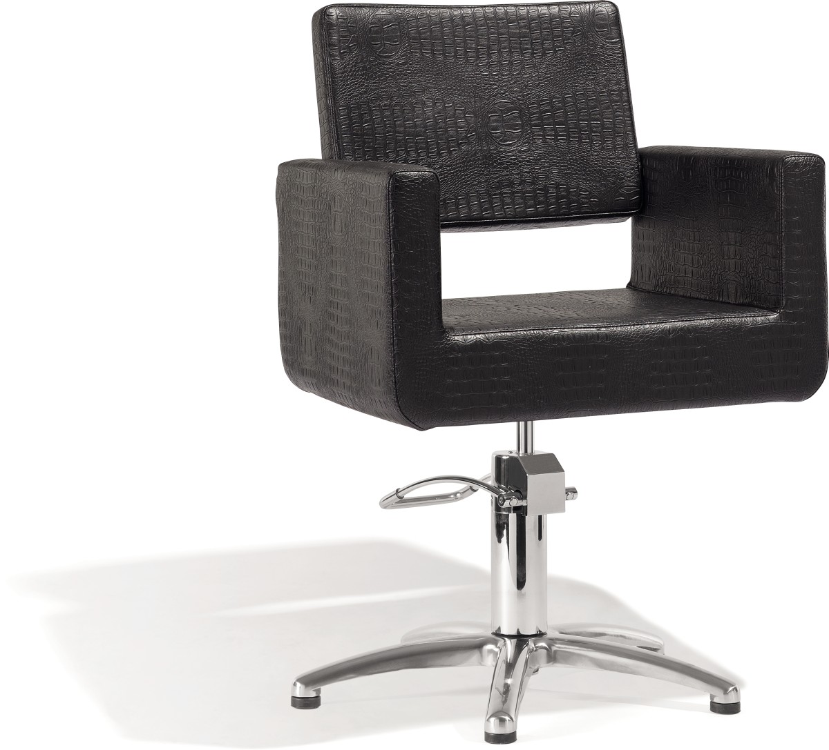  Sibel Felicitas Fauteuil de Coiffure Felicitas Croco Noir / Base Pied Etoile 