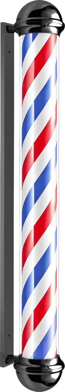 Barburys Enseigne Poteau De Barbier 156 cm Noir 