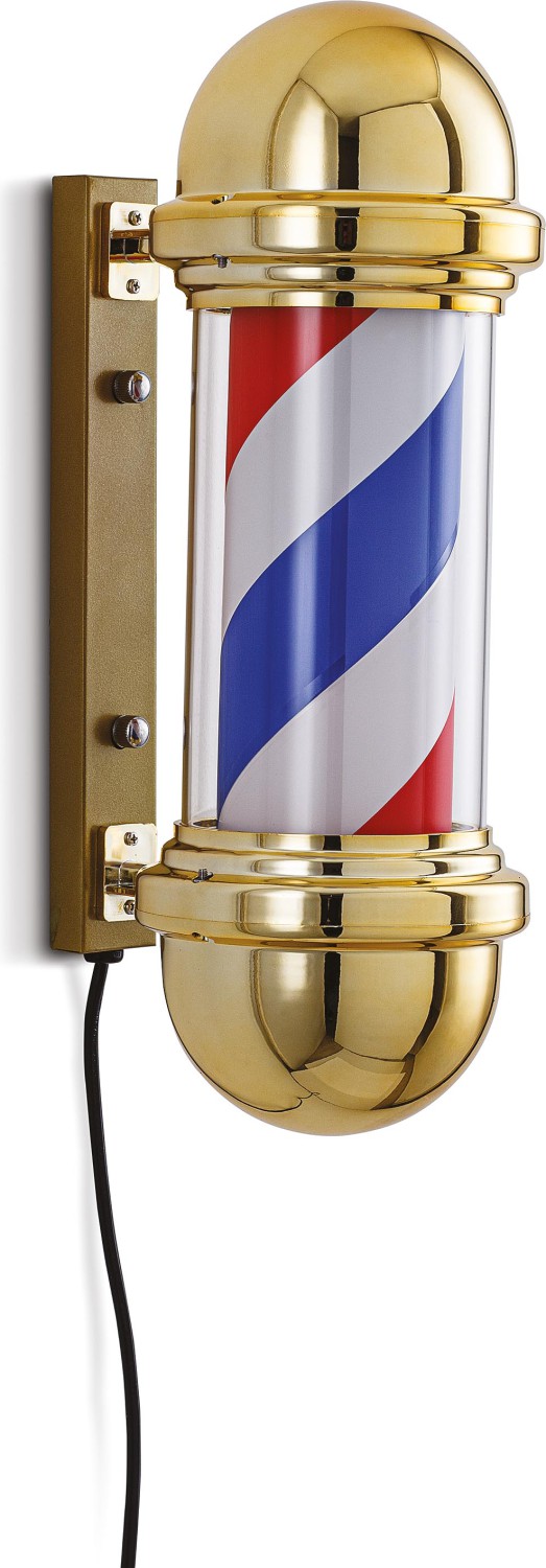  XanitaliaPro Barber Indoor Enseigne Lumineuse de Barbier Dor&eacute;e 
