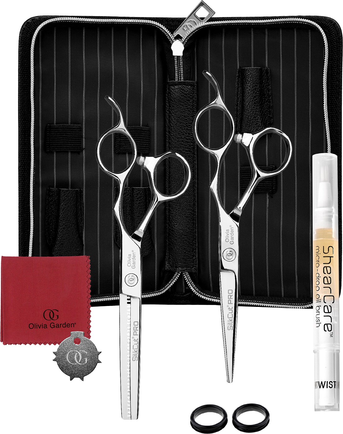  Olivia Garden Set de ciseaux Silk Cut PRO 
