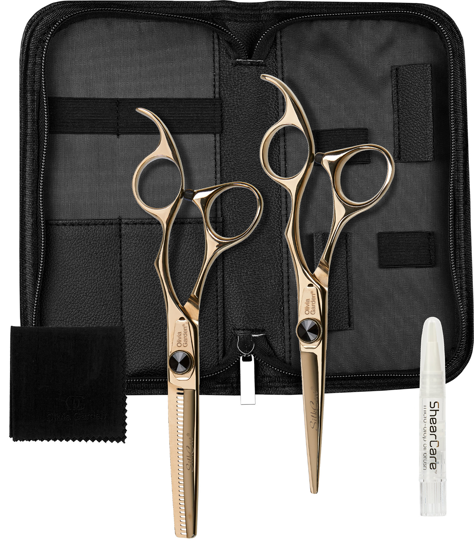  Olivia Garden Set ciseaux 2 pi&eacute;ces. SilkCut 