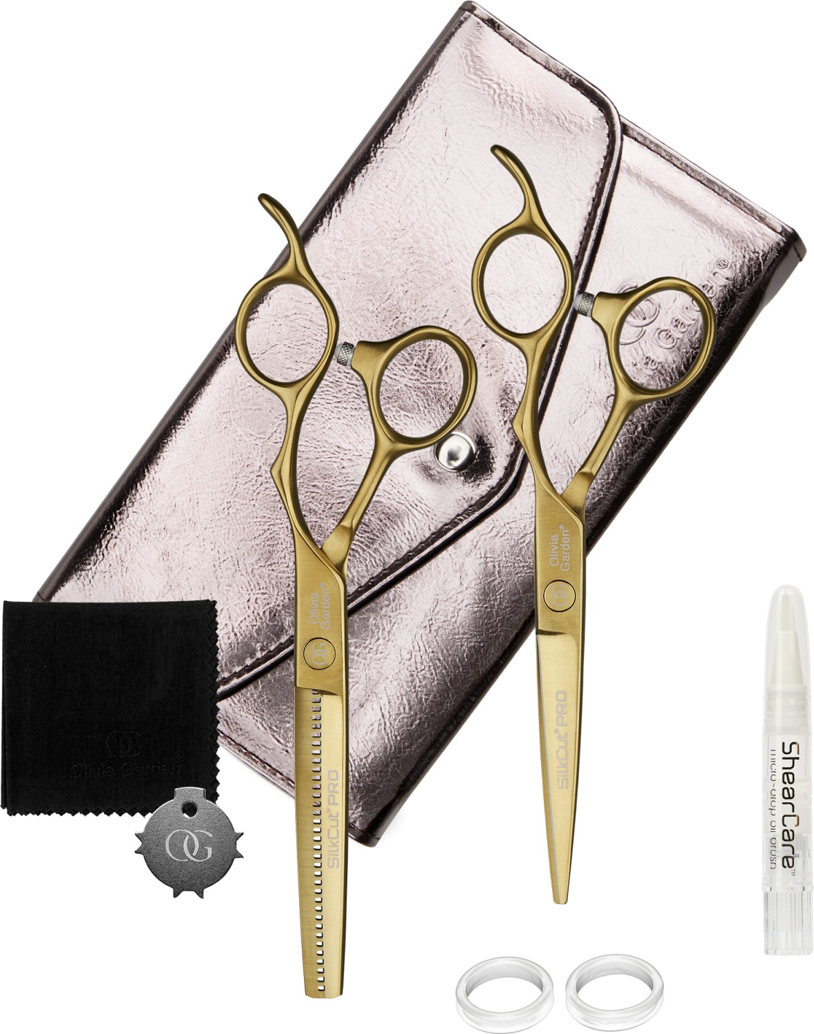  Olivia Garden SilkCut PRO Matt Gold Set 