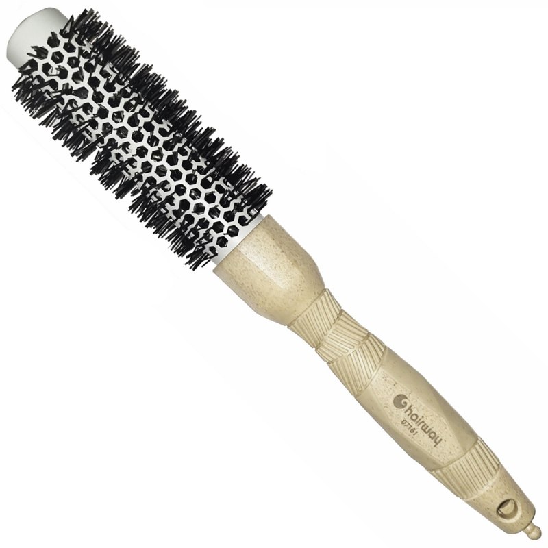  Hairway Brosse Thermique Organica avec Pointe de S&eacute;paration Beige &Oslash; 25/41 mm 