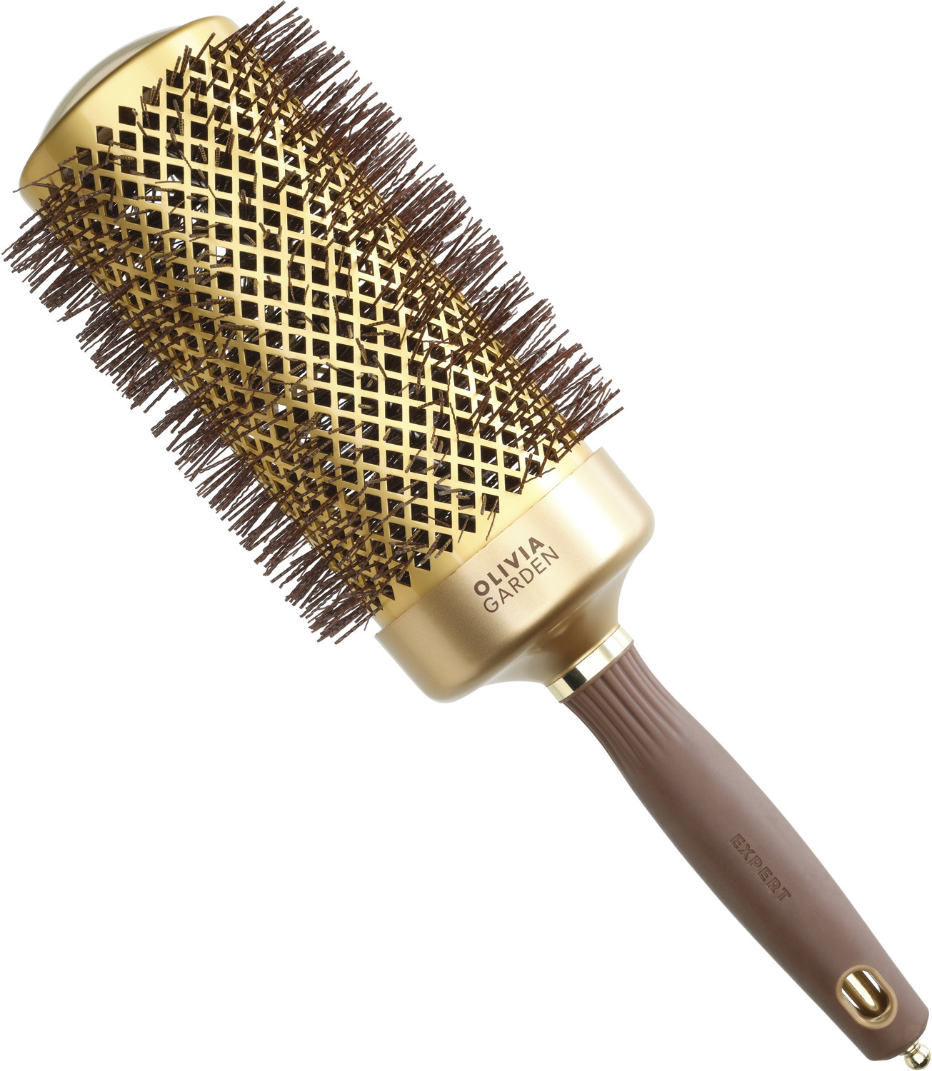  Olivia Garden Expert Blowout Speed Wavy Bristles Gold Brown 65 mm 