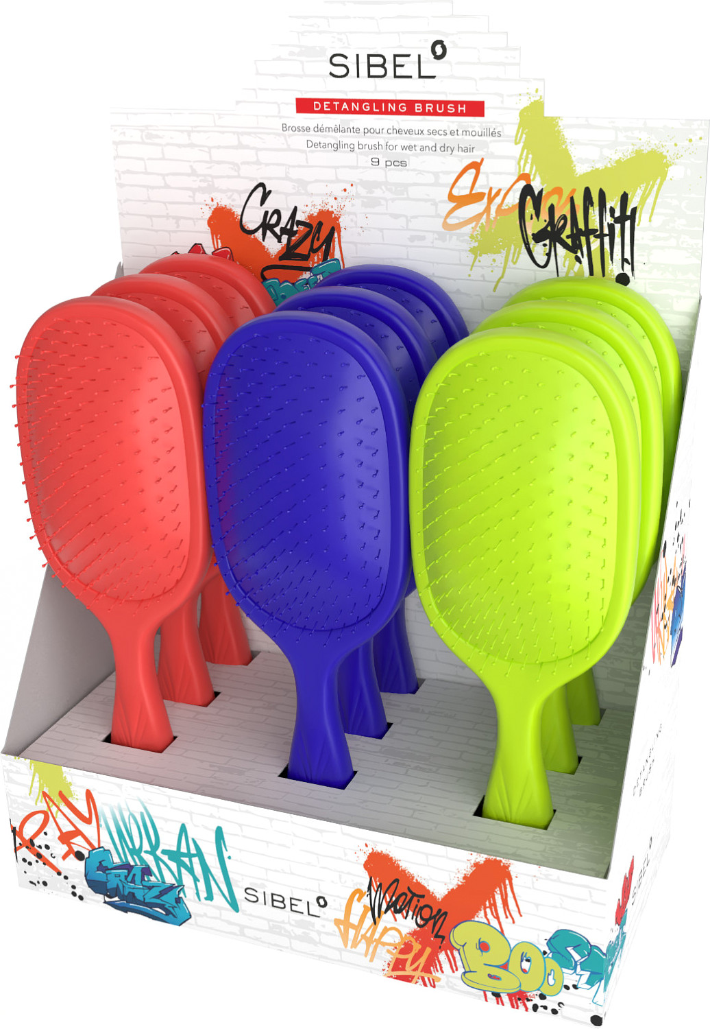  Sibel Wet Brush Graffiti FW25 Set de 8 