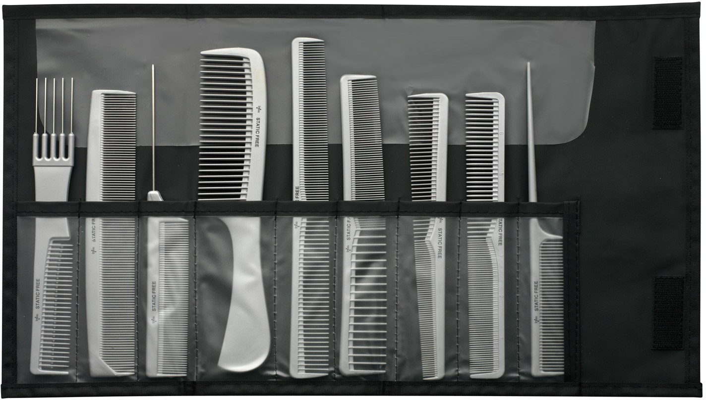  Comair Set de peigne Ionic Static Free Gris 