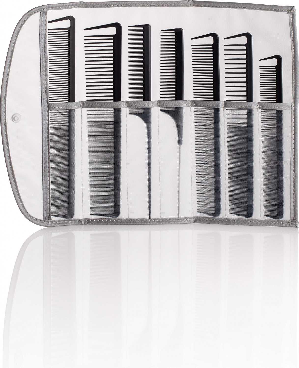  XanitaliaPro CarbonPro Set de peignes professionnels carbone tourmaline 
