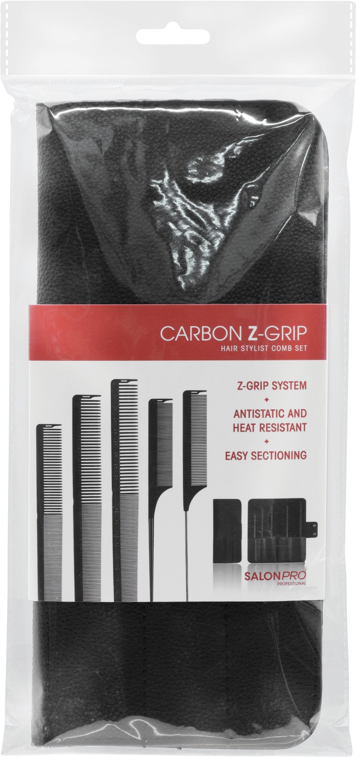  XanitaliaPro Styling Z Grip Carbon Peigne Set 