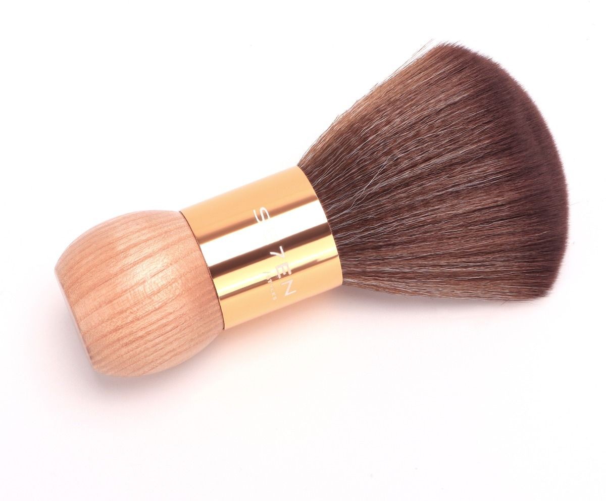  Se7en Styles Brosse &agrave; cou en bois finition dor&eacute;e 