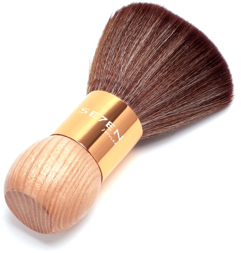  Se7en Styles Brosse &agrave; cou en bois finition dor&eacute;e 