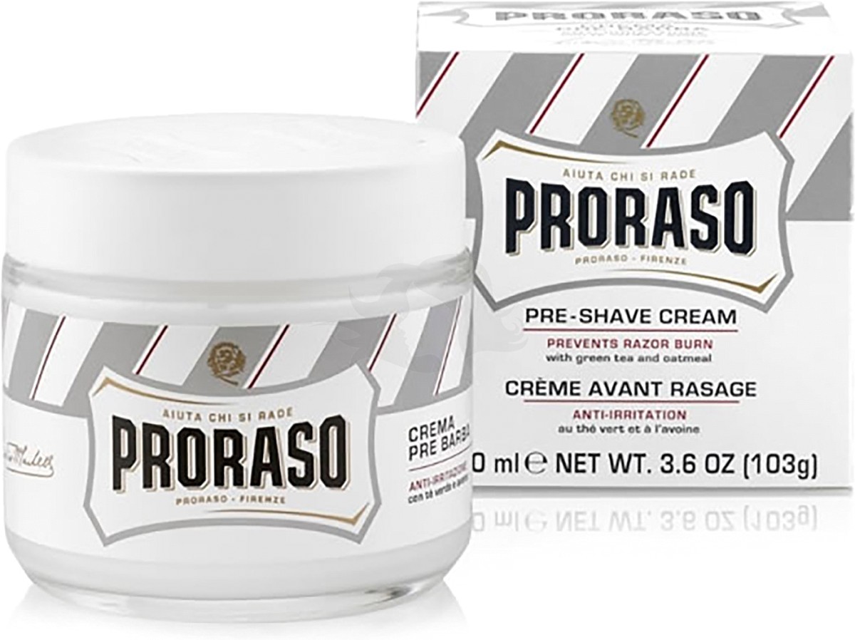  Proraso Cr&egrave;me pr&eacute;-rasage blanche 100 ml 