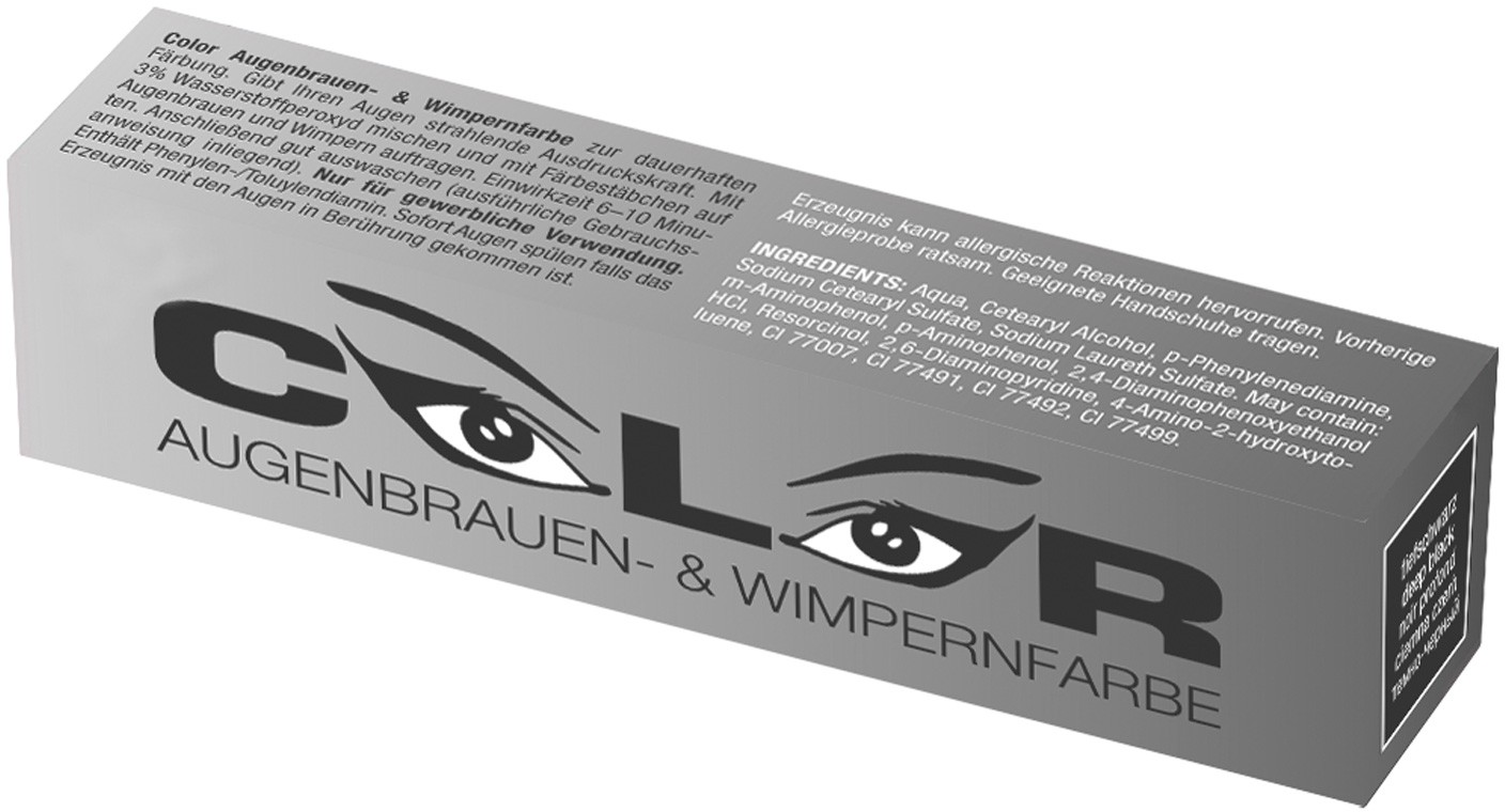  Comair COLOR Teinture pour cils et sourcils, 15 ml noir profond 