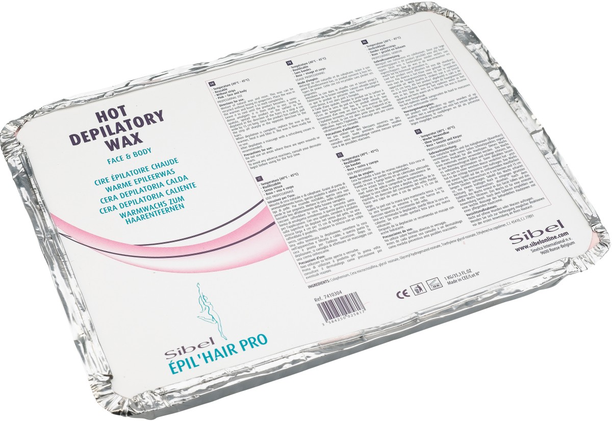  Sibel &Egrave;pil&rsquo;hair pro Cire Chaude r&eacute;utilisable Maxi PRO Rose 500 gr 