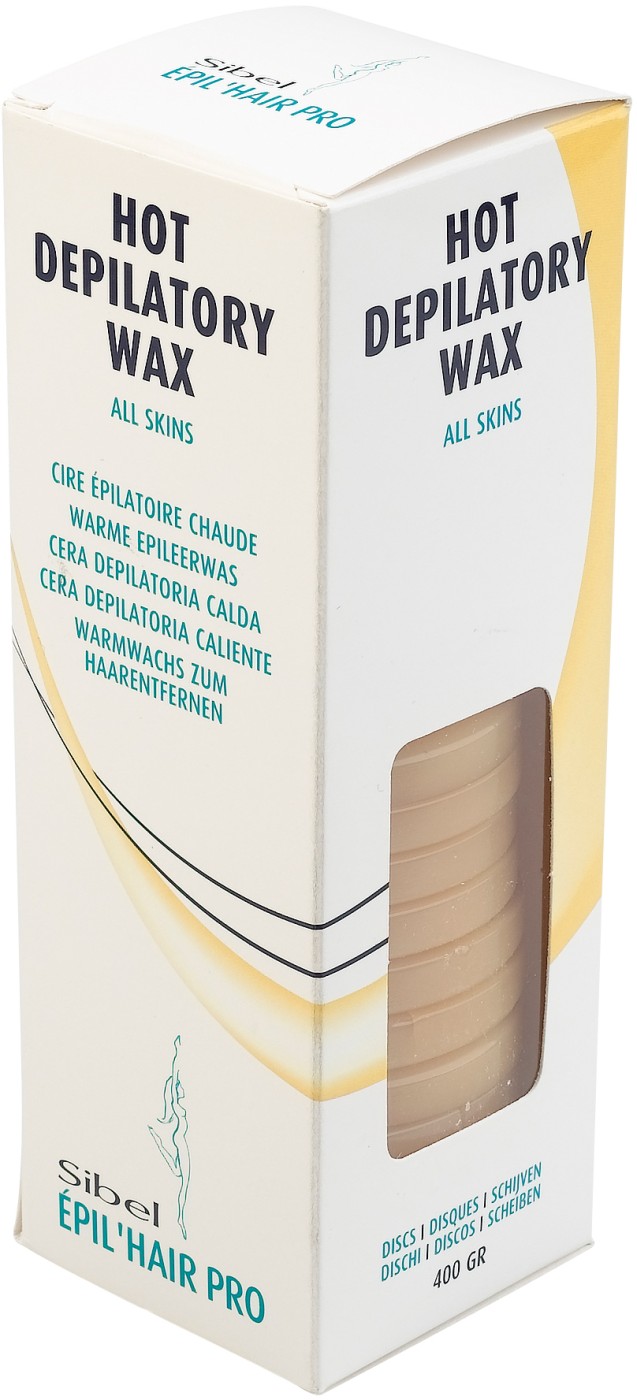  Sibel &Egrave;pil&rsquo;hair pro Disques de Cire Chaude r&eacute;utilisable Maxi PRO Jaune 400 gr 