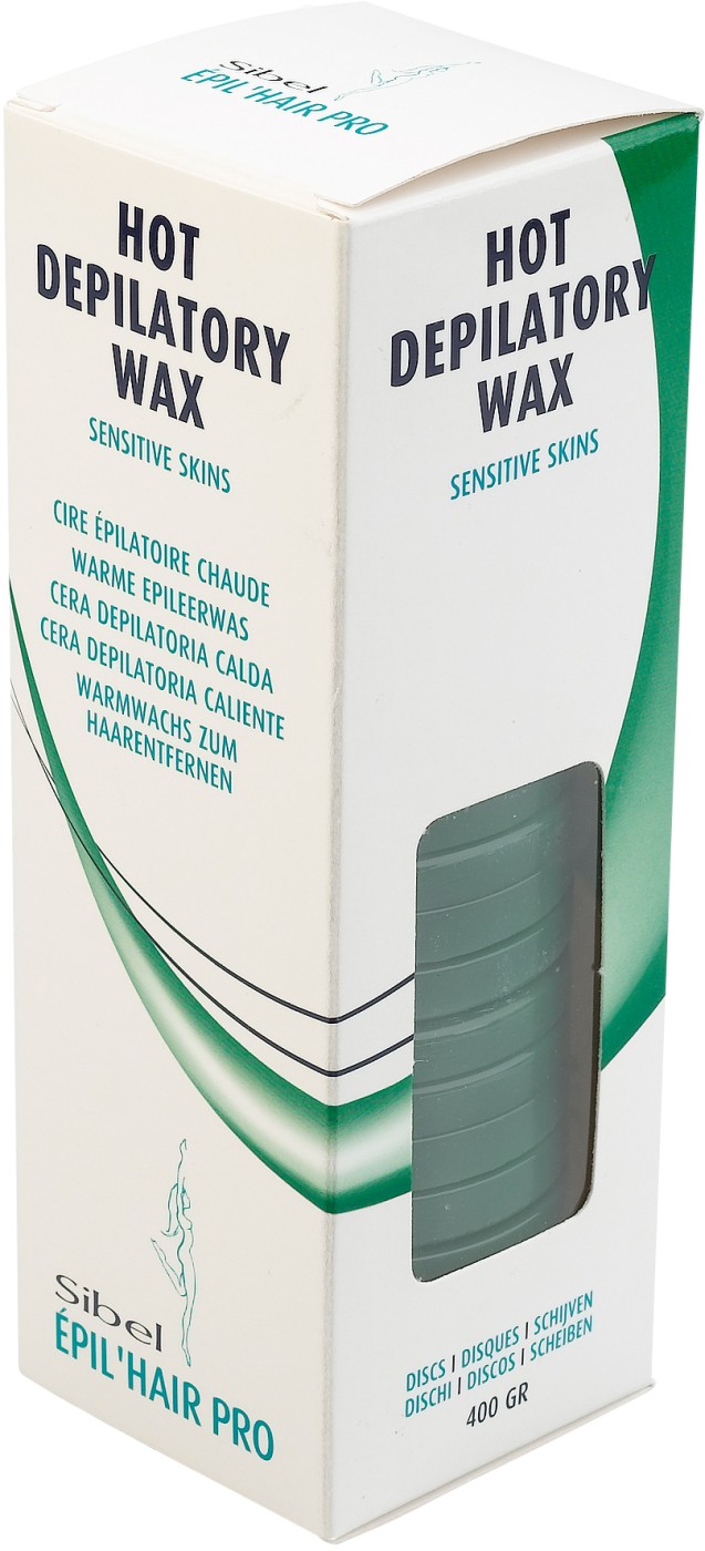  Sibel &Egrave;pil&rsquo;hair pro Disques de Cire Chaude r&eacute;utilisable Maxi PRO Verte 400 gr 
