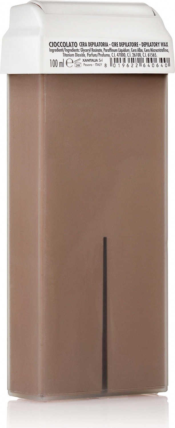  XanitaliaPro Cire d&eacute;pilatoire liposoluble refill wax roll-on 100 ml Chocolat 