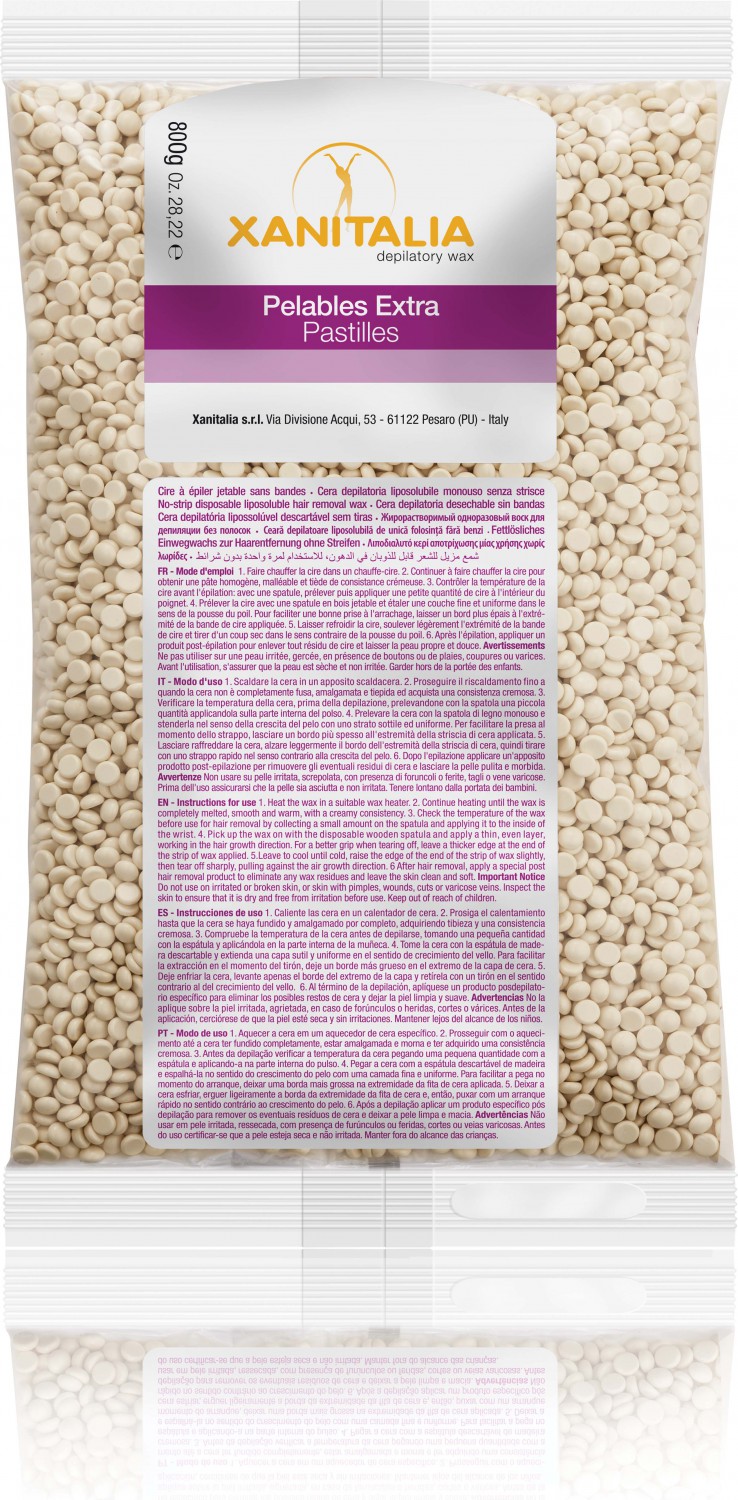  XanitaliaPro Film Wax Pelables Extra Brasilian System Vanille 800 g 
