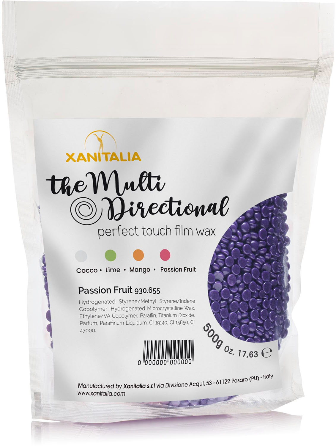  XanitaliaPro The Multi Directional Perfect Touch Film Wax Intense Violet 500 g 
