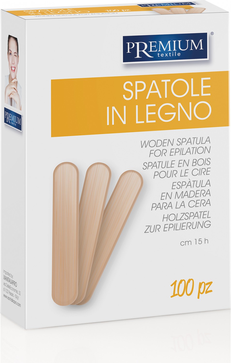  XanitaliaPro Spatule en bois 15 cm 
