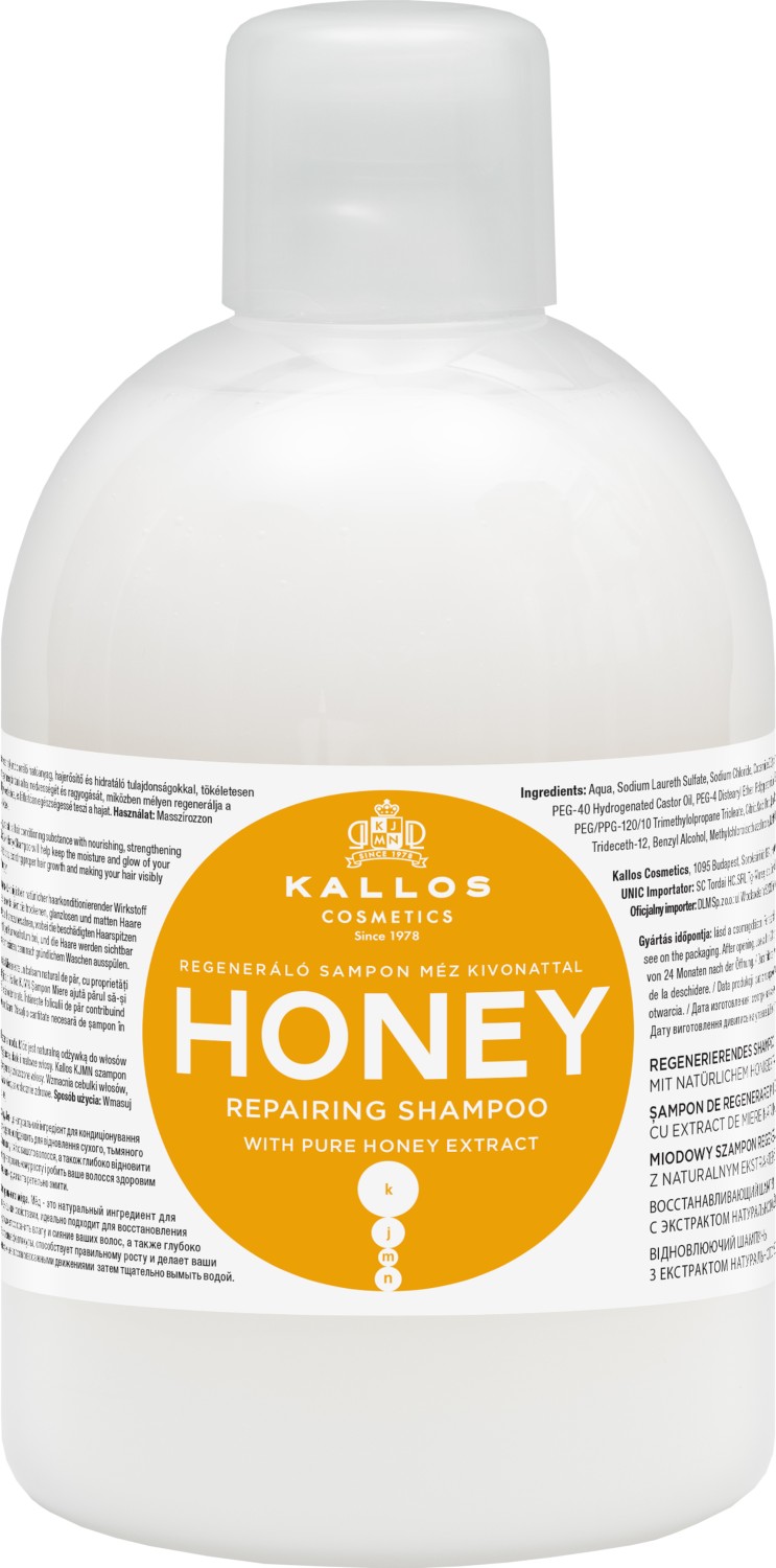  Kallos KJMN Honey Repairing Shampoo 1000 ml 
