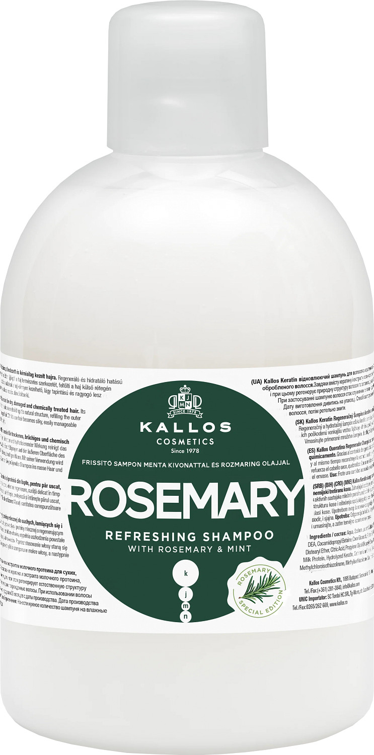  Kallos KJMN Rosemary Refreshing Shampoo 1000 ml 