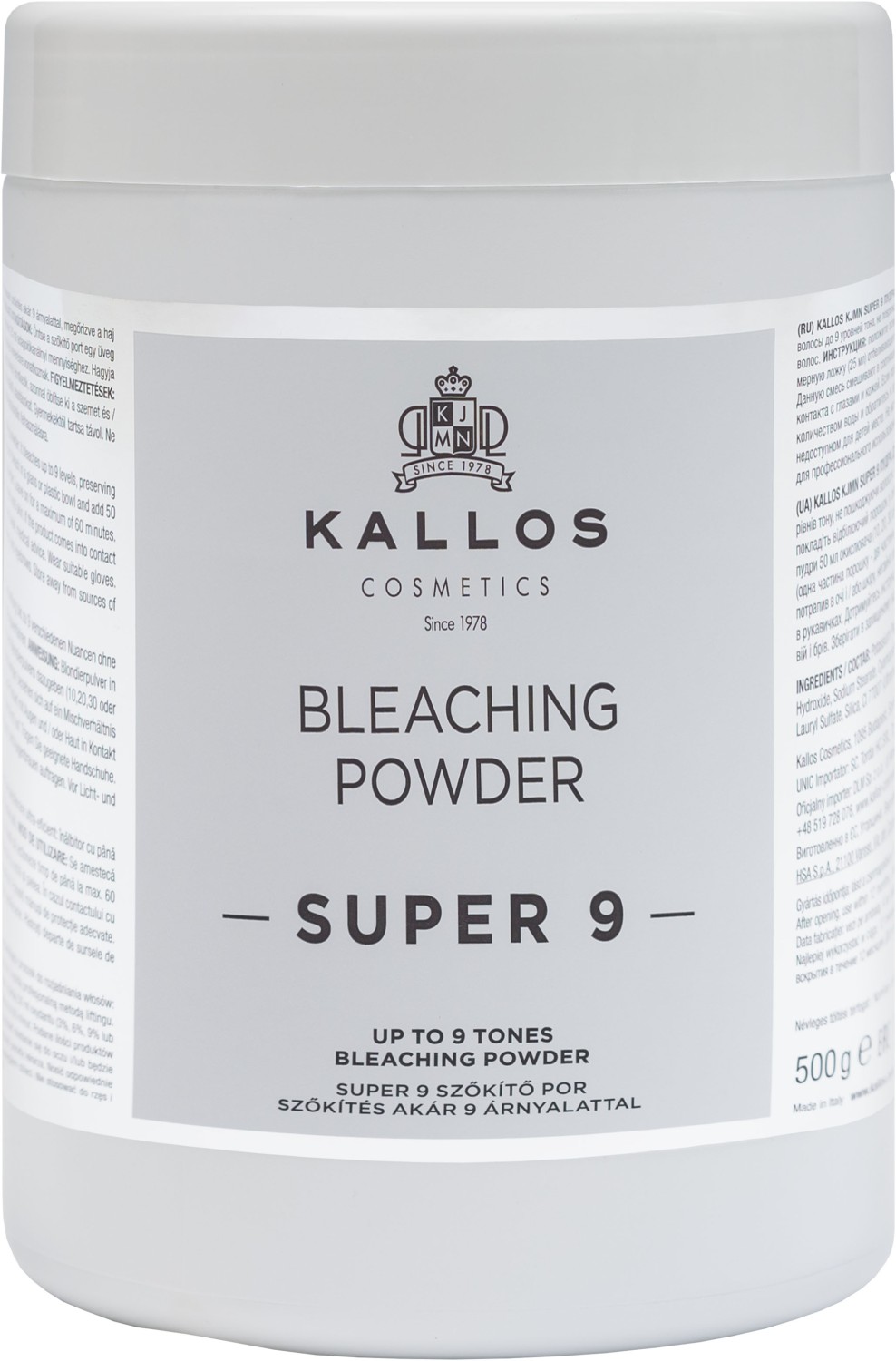  Kallos Super 9 Bleaching Powder 500 g 
