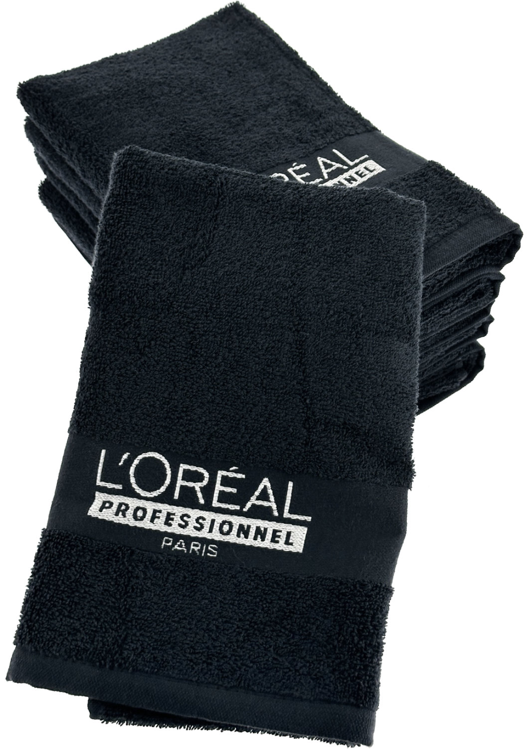  Loreal Serviettes avec logo 6 pi&egrave;ces 49x86cm noir 