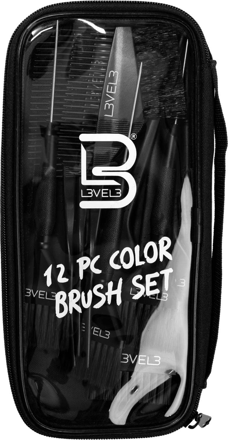  L3VEL3 Set de 12 Pinceaux de Coloration 