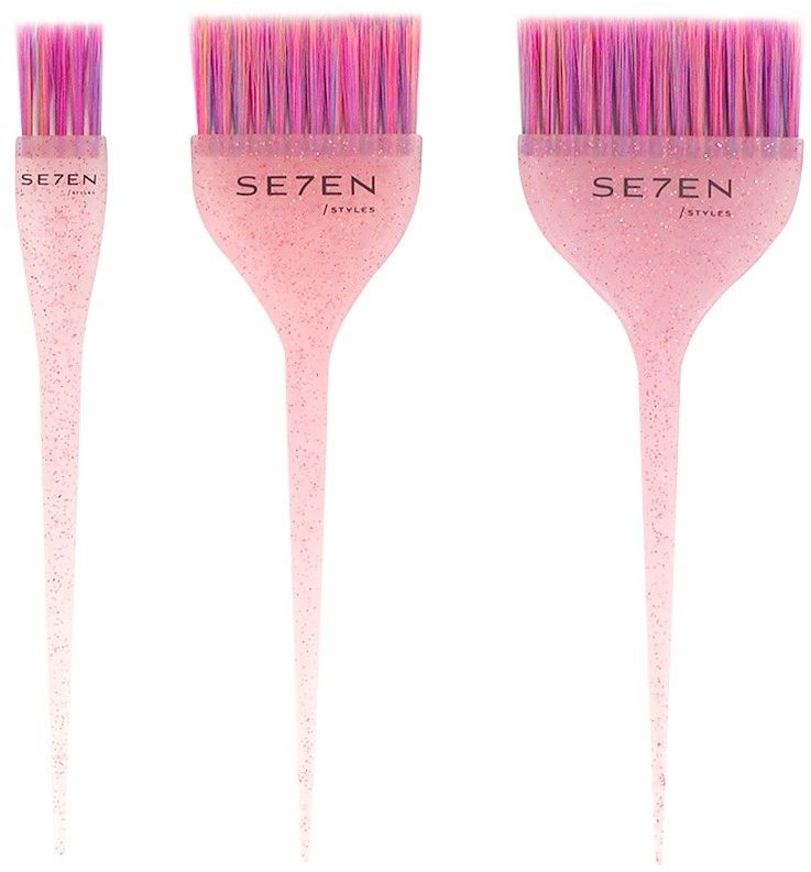  Se7en Styles Ensemble de pinceaux Pink Tint, 3 pi&egrave;ces 