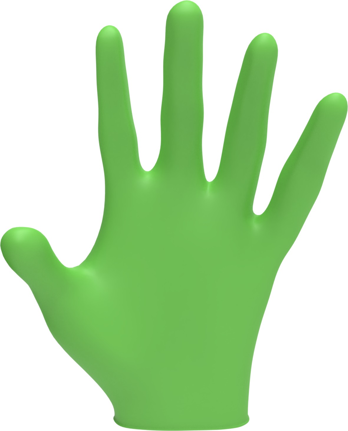 L3VEL3 Gants en nitrile L Citron Vert 