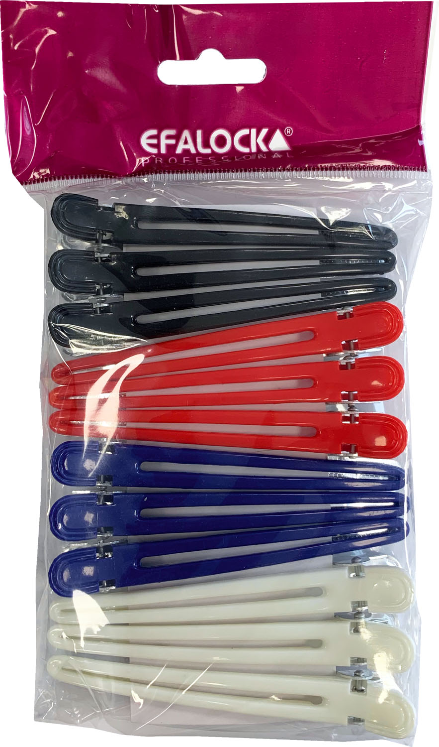  Efalock Clips combi 5147 - Assortiment 4 couleurs 